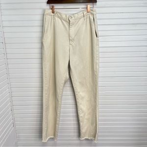 YONY Cream Cotton Twill Pants 34x31